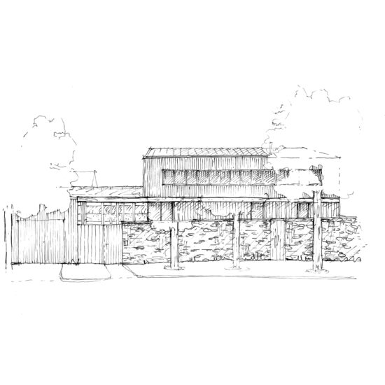 dessin architecture construction maison bois passive caen