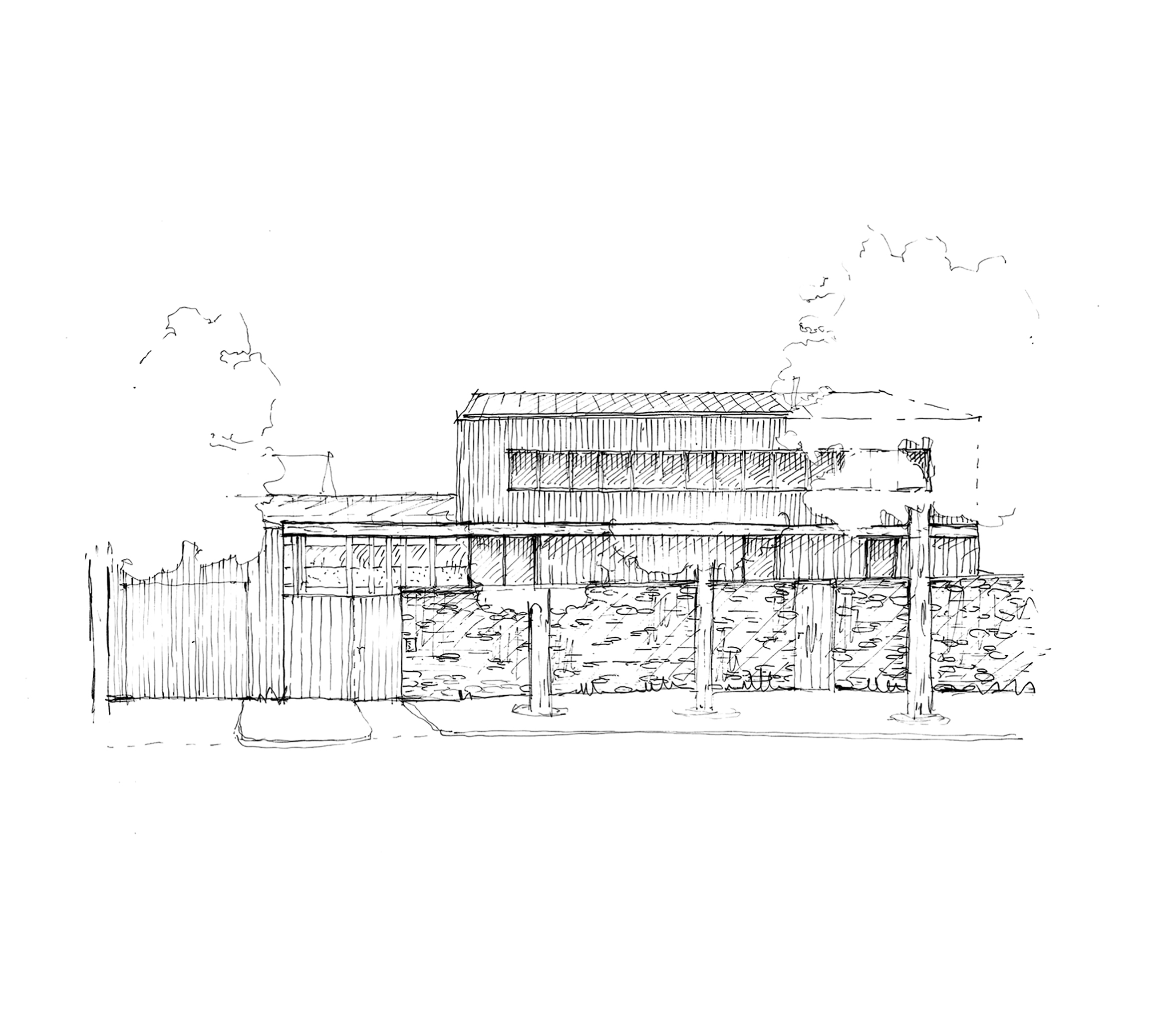 dessin architecture construction maison bois passive caen